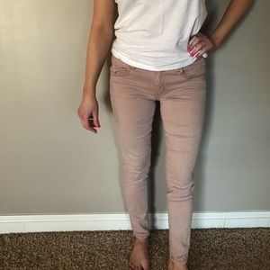 AMERICAN EAGLE | size 8 jeggings in blush pink